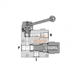 FPRF34G; FLUIDPRESS; Régulateur de débit 3 voies 3/4 90-150; pièce detachée