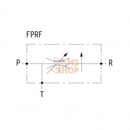 FPRF34G; FLUIDPRESS; Régulateur de débit 3 voies 3/4 90-150; pièce detachée