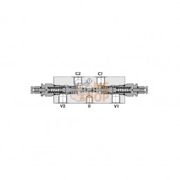 FPO50D38LU20; FLUIDPRESS; Valves d’équilibrage doubles 3/8"; pièce detachée