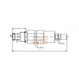 FPMDS10CP35CN; FLUIDPRESS; Soupape de décharge FPM D S10-C-P-35 CN ; pièce detachée