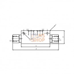 FPD145G; FLUIDPRESS; Clapet anti-retour pilote FPD 1/4 5 G; pièce detachée