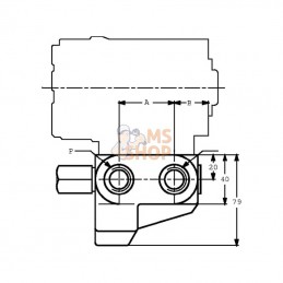 OLSA80; DANFOSS; Valve prioritaire 152B0016 Int.; pièce detachée