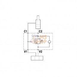 FPOE70S12PA35B; FLUIDPRESS; Valve de compensation simple; pièce detachée