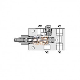 FPOE70S12PA35B; FLUIDPRESS; Valve de compensation simple; pièce detachée