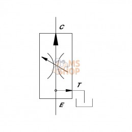 FPRF38K; FLUIDPRESS; Contrôleur de débit 3 voies FPRF 3/8 K; pièce detachée