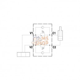 FPO50D38L20; FLUIDPRESS; Valves d’équilibrage doubles 3/8"; pièce detachée