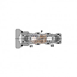 FPFDS16CB1E34; FLUIDPRESS; Diviseur de débit 2/2 NC 40l/min; pièce detachée