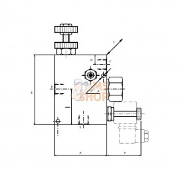 FPRF38GVM210; FLUIDPRESS; Contrôle du débit 3 voies -FPRF 3/8 G VM 210; pièce detachée