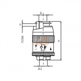 FPMU03001; FLUIDPRESS; Reduct. de deb.regl. 1/4 BSP; pièce detachée