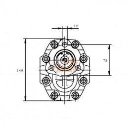 APL61B; CASAPPA; Pompe APL61B0-43T0-N; pièce detachée