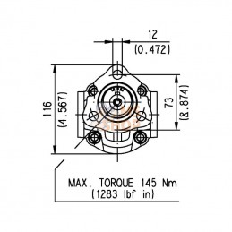 FP2040B; CASAPPA; Pompe à engrenages FP20,40-B0-43-T0-LGE/GE-N; pièce detachée