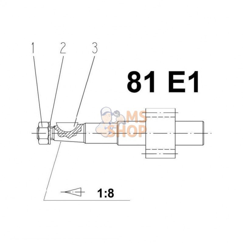 PLP91015; CASAPPA; Ecrou; pièce detachée