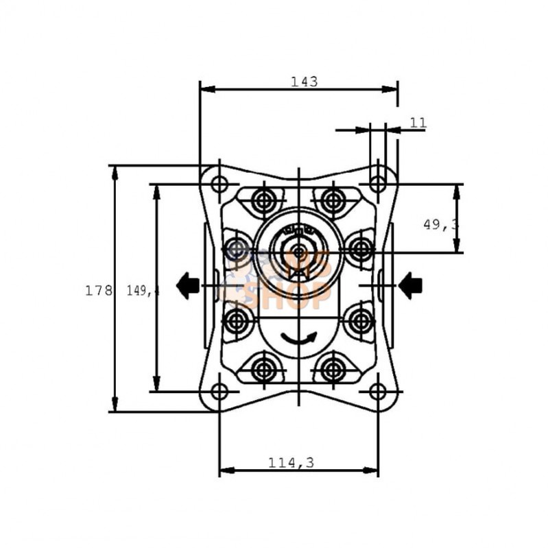 KM3073R84E4; CASAPPA; Moteur KM 30.73 RO-84E4-LED/EF; pièce detachée