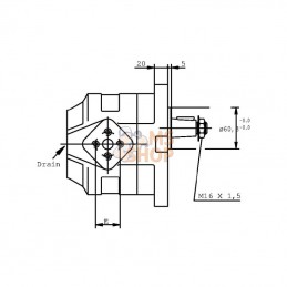 KM3073R84E4; CASAPPA; Moteur KM 30.73 RO-84E4-LED/EF; pièce detachée