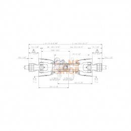 T901410ENC15C15; COMER; Transmission T90 L=1410; pièce detachée