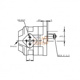 KM3034R83E3; CASAPPA; Moteur KM 30.34 RO-83E3-LED/EB; pièce detachée