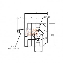 KM3034R83E3; CASAPPA; Moteur KM 30.34 RO-83E3-LED/EB; pièce detachée