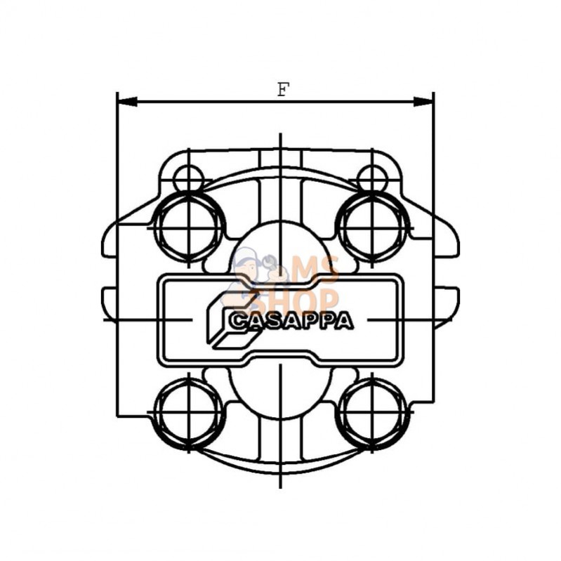 HDP3061D; CASAPPA; Pompe hydraulique HDP30.61 D0-04S3 LME/MD-; pièce detachée