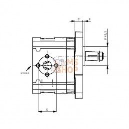 KM40109R085E5; CASAPPA; Moteur KM40.109R0-85E5-LEG/ED; pièce detachée