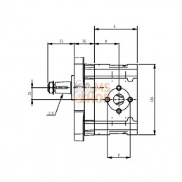 KM40109R085E5; CASAPPA; Moteur KM40.109R0-85E5-LEG/ED; pièce detachée