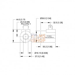 SD9M1612D26WAJ; DANFOSS; Bobine, 12VCC, M16, AJ; pièce detachée