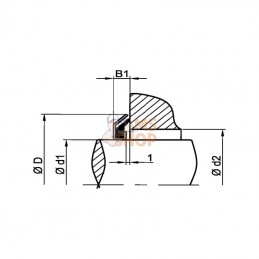 AS759555RCP001; KRAMP; Alphaseal RC 75x95x5,5; pièce detachée