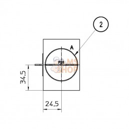 KRVB002; DANFOSS; Bloc de retour 2x3/4" 1x1"; pièce detachée