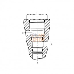 NCS063B0; DANFOSS; Bouchon de cavité NCS06/3; pièce detachée