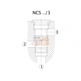 NCS063B0; DANFOSS; Bouchon de cavité NCS06/3; pièce detachée