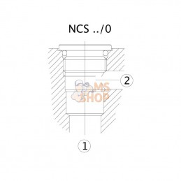 NCS063B0; DANFOSS; Bouchon de cavité NCS06/3; pièce detachée