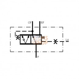 OLS80; DANFOSS; Valve prioritaire 152B0261 Int.; pièce detachée