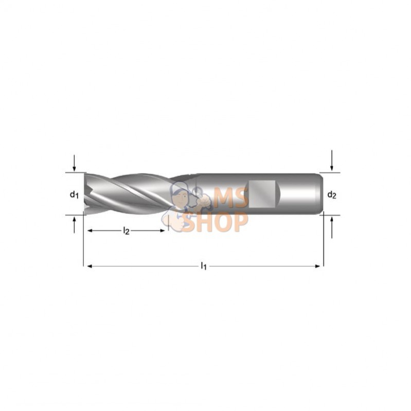 C24780; DORMER; Fraise C247 HSS-E 8.0mm; pièce detachée