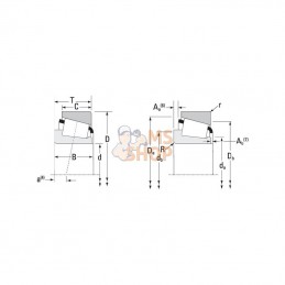 387AS382A; TIMKEN; Roulements à rouleaux coniques 57,15x96,838x21,001 mm Timken; pièce detachée