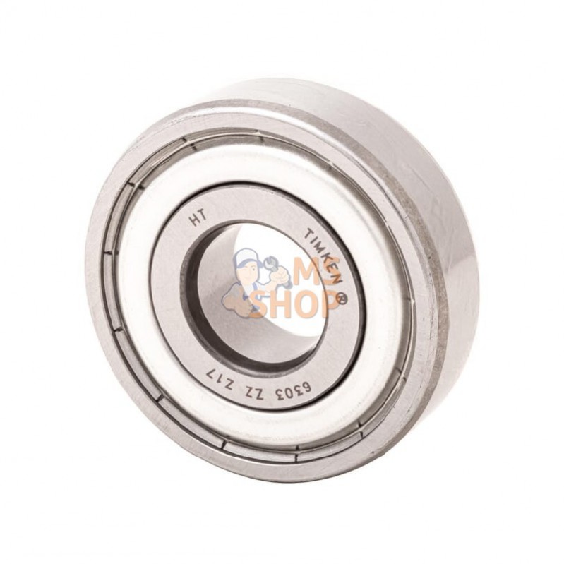 6303ZZTIM; TIMKEN; Roulement à billes à gorge profonde 17x47x14 mm Timken; pièce detachée