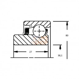 208KP2; TIMKEN; Roulement à billes; pièce detachée