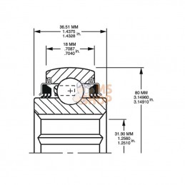 W208PPB16; TIMKEN; Roulement à billes; pièce detachée