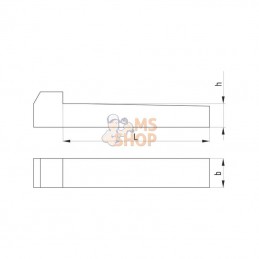 688710860; KRAMP; Clavette à talon 10 x 8 x 60; pièce detachée