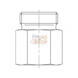 GAS22LM26; VOSS; Adapteur femelle 22L - M26; pièce detachée