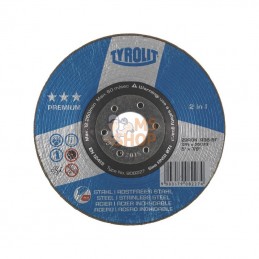 BD180A36; TYROLIT; DISQUE ABRASIF 180mm A36-B; pièce detachée