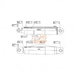 2492400; STOLL; Vérin hydraulique; pièce detachée