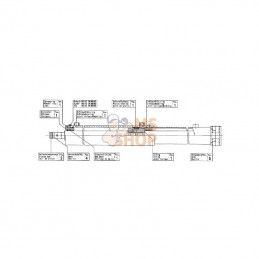 2477220; STOLL; Vérin 70/40/500/1230 Stoll; pièce detachée
