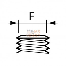 6472B400TD; TEEJET; Dérivation en T 3/8"-11/16"AG Ms; pièce detachée