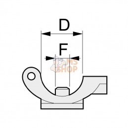 QJ2218712NY; TEEJET; Collier de fixation 1/2"; pièce detachée