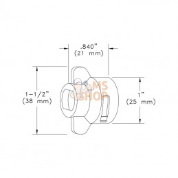 CP233074CE; TEEJET; Capuchon de buse Hardi bleu 8mm; pièce detachée