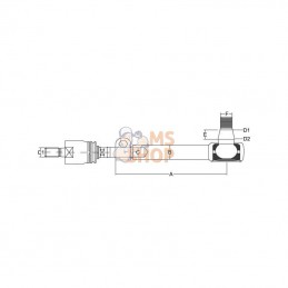 0750137067; ZF; Rotule de direction avec barre; pièce detachée