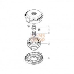 50719065; TECOMEC; Tête de coupe TapNGo « EL109 » Easyload « neutre » 109 mm; pièce detachée