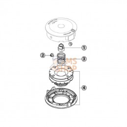 50709103; TECOMEC; Tête de coupe Tap & Go "EL130" EASYLoad Neutral 130mm; pièce detachée