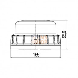 2XD011557301; HELLA; Gyrophare LED K-LED 2.0; pièce detachée