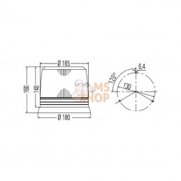 2RL007017061; HELLA; Gyrophare à éclat 12V; pièce detachée