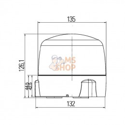 2RL010979021; HELLA; Gyrophare ROTA LED M; pièce detachée